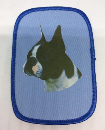 Stofmærke Med Boston Terrier