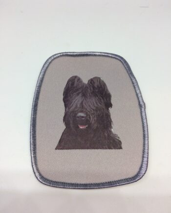 Stofmærke Med Briard  Sort