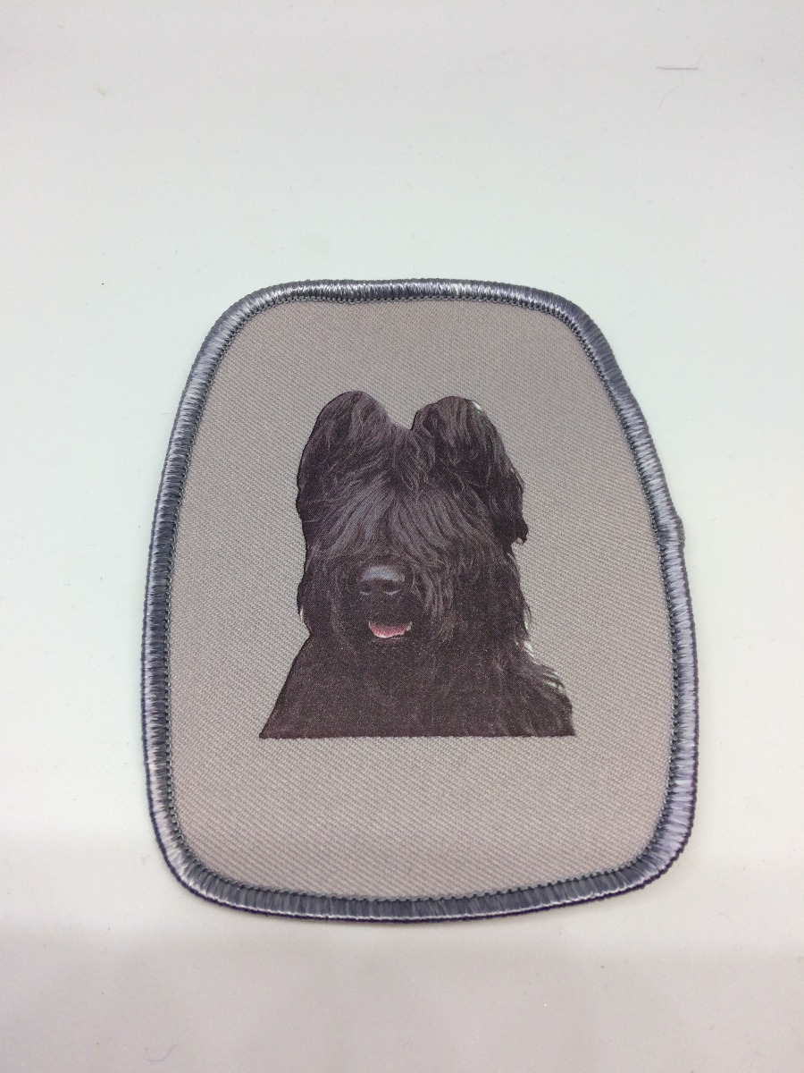 Stofmærke Med Briard Sort
