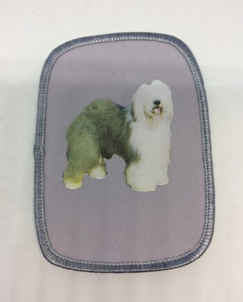 Stofmærke Med Old English Sheepdog