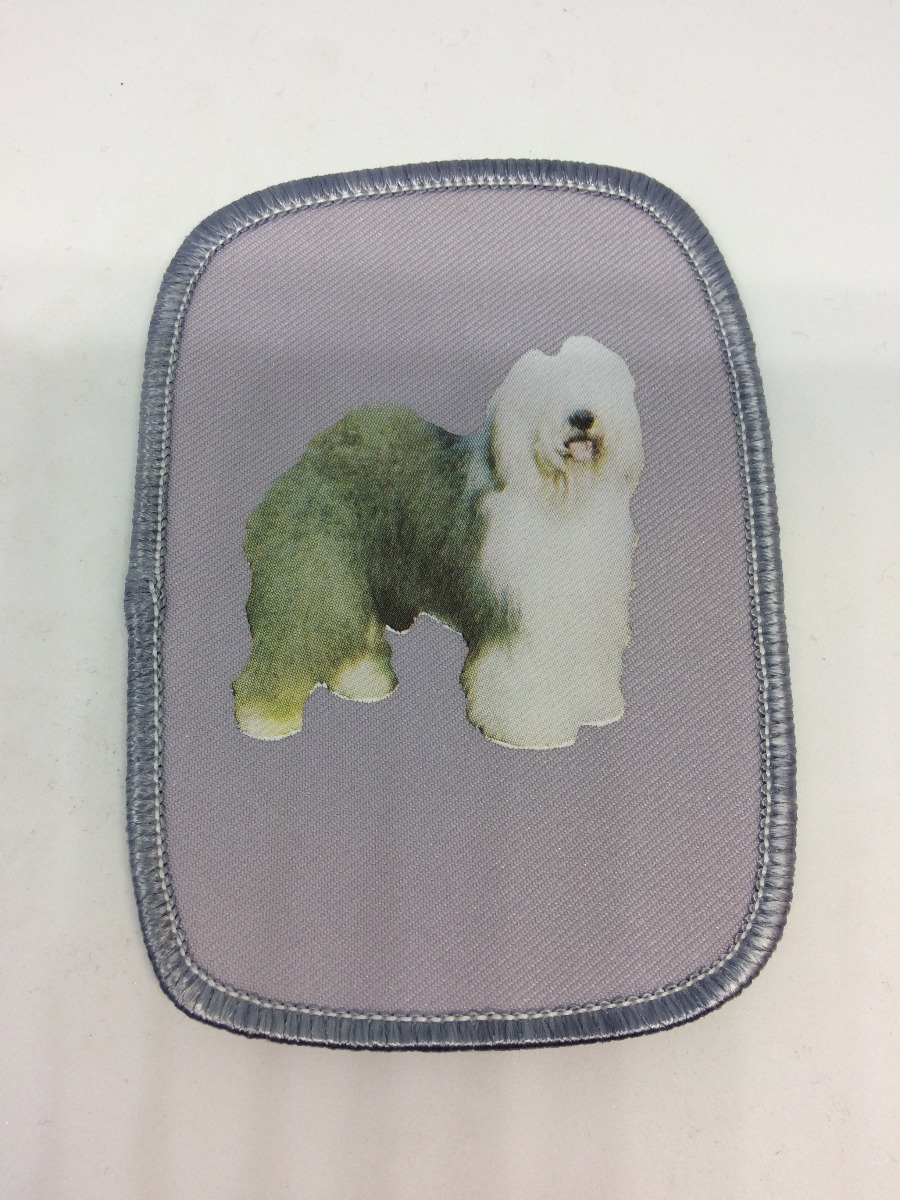 Stofmærke Med Old English Sheepdog