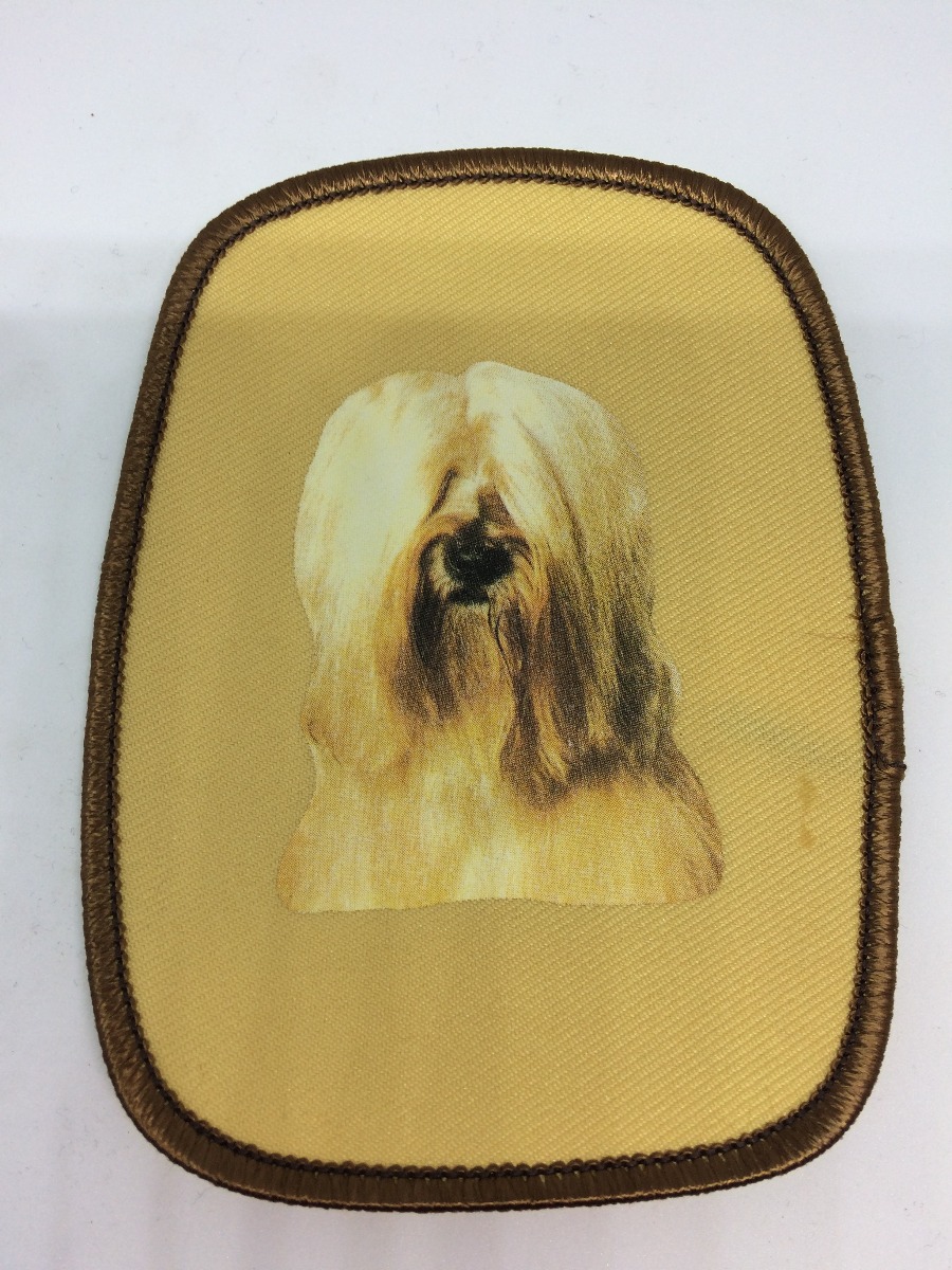Stofmærke Med Tibetansk Terrier Hv