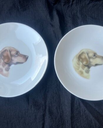 Tallerken Med Golden Retriever  1stk