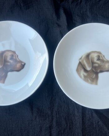 Tallerken Med Gul Labrador Retriever  1stk