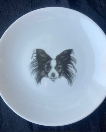 Tallerken Med Langhåret Chihuahua  1stk
