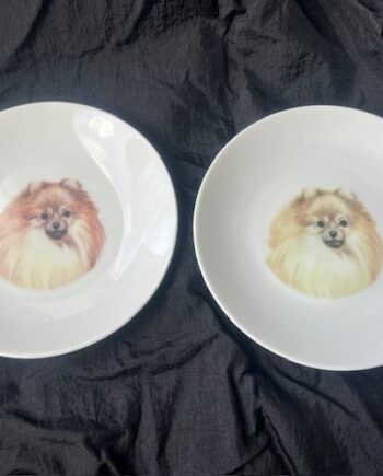 Tallerken Med Pomeranian  1stk