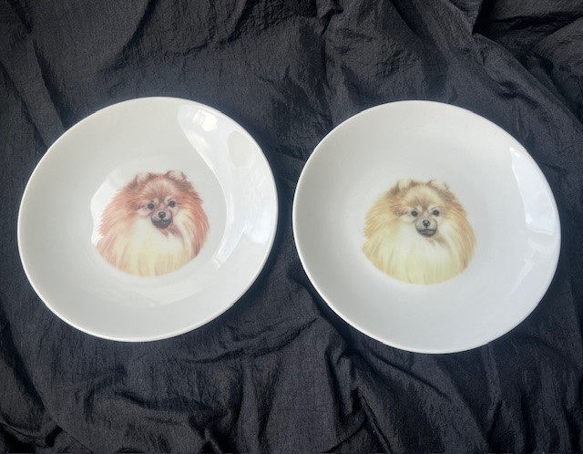 Tallerken Med Pomeranian 1stk