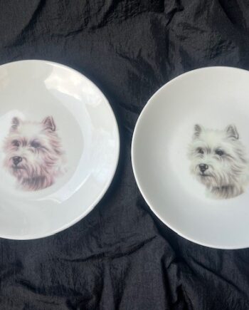 Tallerken Med Westie  1stk