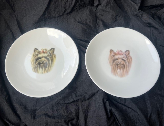 Tallerken Med Yorkshire Terrier 1stk