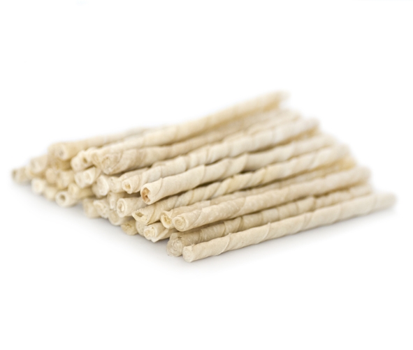 Tyggepinde Twisted Stick Hvid 100stk