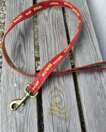 Vintage Hundeline Med Håndtag  Ca  1m