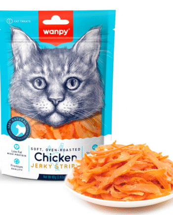 Wanpy Cat Soft Chicken Jerky Strips 80g