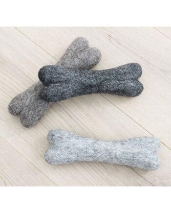 Wooldot Toy Dog Bones  Ass  Grå