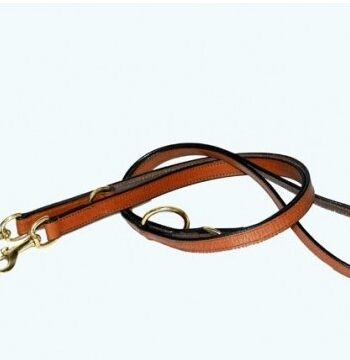 -cool Dressurline   Læder       Messing Karabinhager