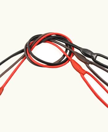 -cool Hundeline Rundsyet   Læder Med Håndtag