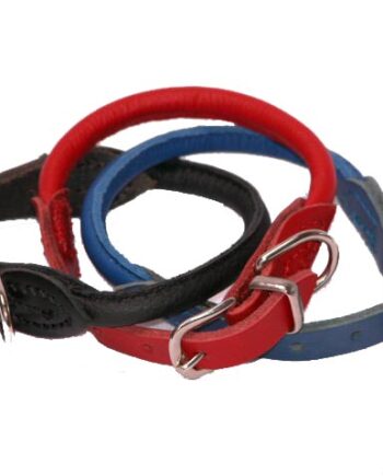 -cool Rundsyet Blødt Læderhalsbånd    Spænde