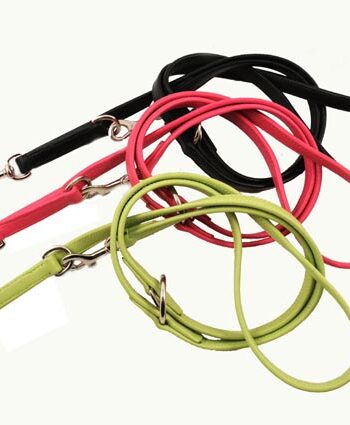 -cool Summertime Dressurline   Dobbelt-syet Læder Og   Karabinhager