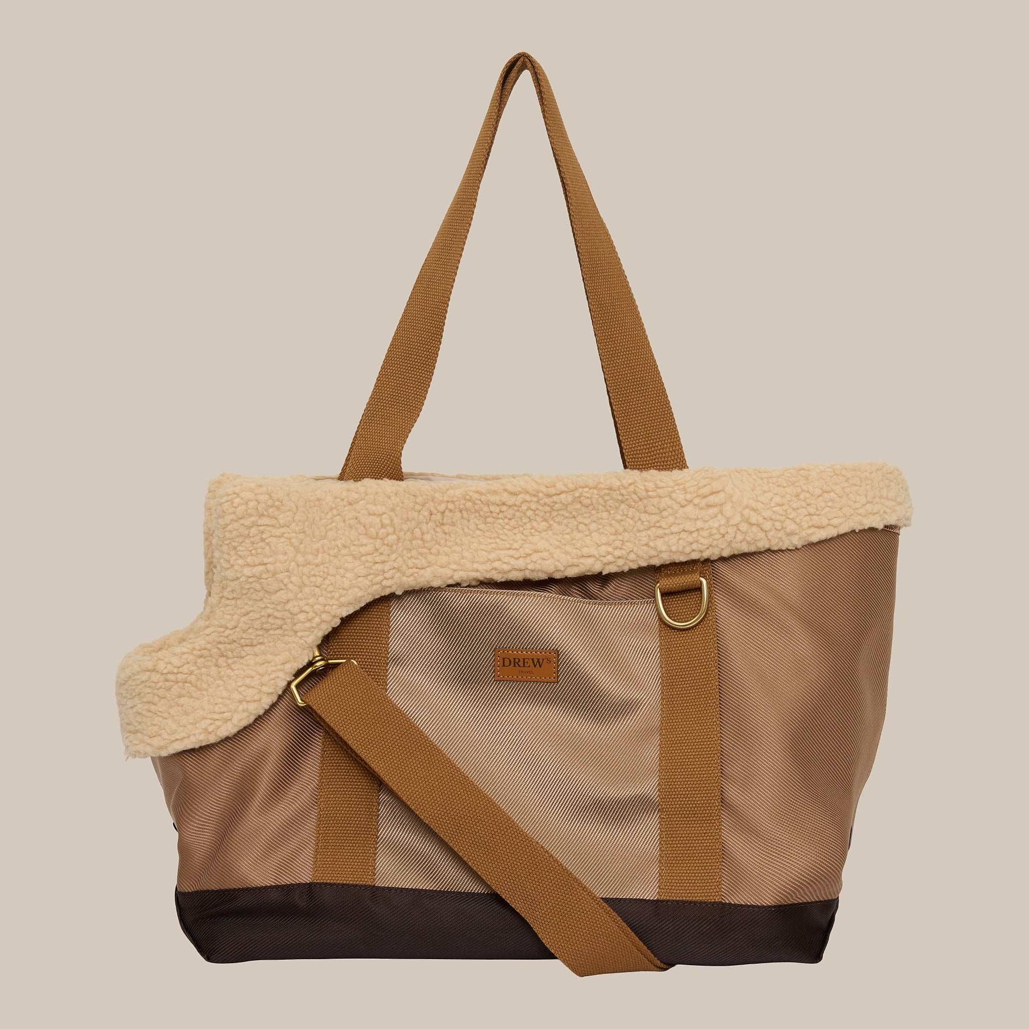 Aspen   Sporty Hundetaske Med Blødt Inderfor   Teddy Fleece