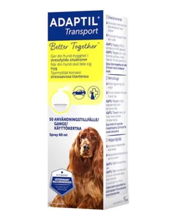 Adaptil Transport Spray Så Hunde Kan Få Ro Og Slappe Af  60 Ml