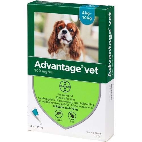 Advantage Vet Loppemiddel Til Hunde -10 Kg Ml