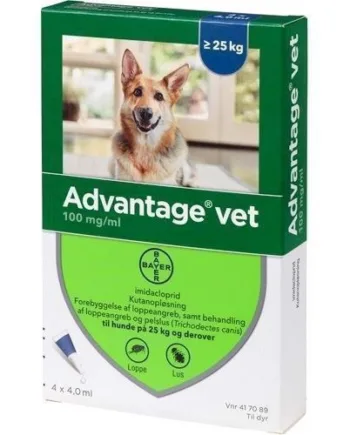 Advantage Vet Loppemiddel Til Hunde Over 25 Kg          Ml