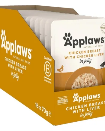 Applaws Cat Pouch Chicken Breast With Liver Jelly  16 Pouches