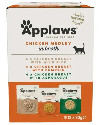 Applaws Cat Pouch Chicken Broth Medley  12 Pouches