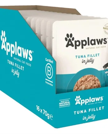 Applaws Cat Pouch Tuna Fillet In Jelly  16 Pouches