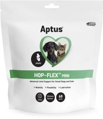 Aptus Hop-flex Mini Tyggetabletter Med Grønlæbet Musling  60 Stk
