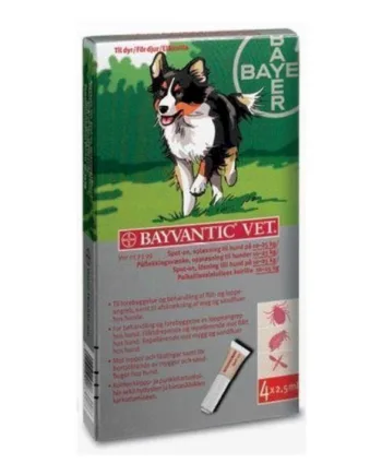Bayvantic Loppemiddel Til Hunde 10-25 Kg