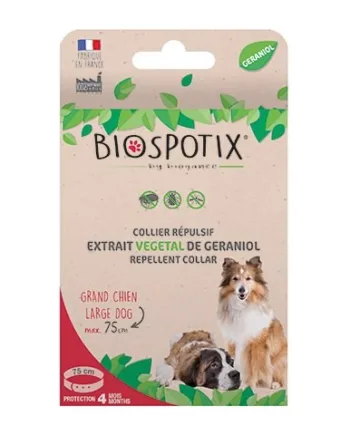 Biospotix Loppehalsbånd Til Hund  Large