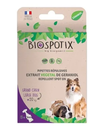 Biospotix Ugiftigt Loppe   Flåt Pipetter Til Hunde Over 20 Kg