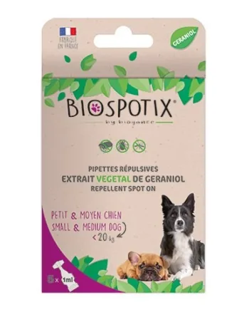 Biospotix Ugiftigt Loppe   Flåt Pipetter Til Hunde Under 20 Kg