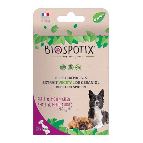 Biospotix Ugiftigt Loppe Flåt Pipetter Til Hunde Under 20 Kg
