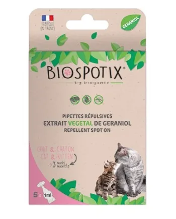 Biospotix Ugiftigt Loppe   Flåt Pipetter Til Katte