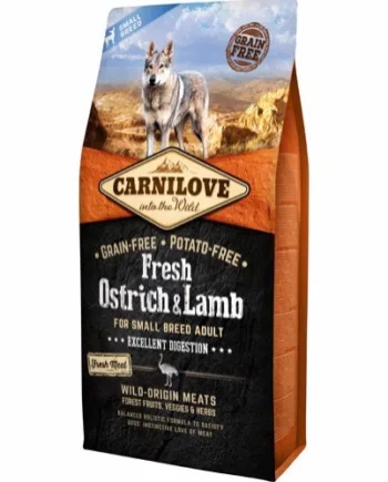 Carnilove Adult Small Breed Ostrich   Lamb    Kg