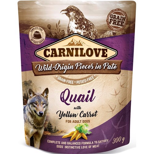 Carnilove Pouch Pate Med Vagtel 300g