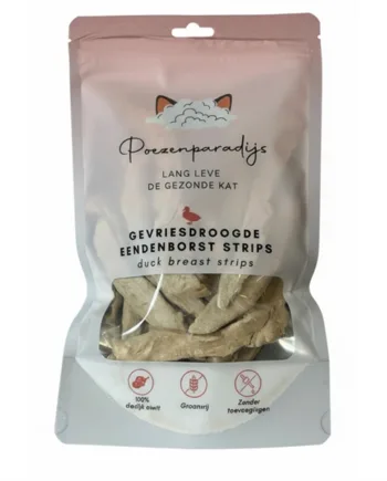 Cat Paradise 100  Frysetørret Andebryst Til Katte Og Hunde