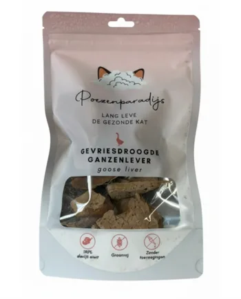 Cat Paradise 100  Frysetørret Gåselever Til Katte Og Hunde