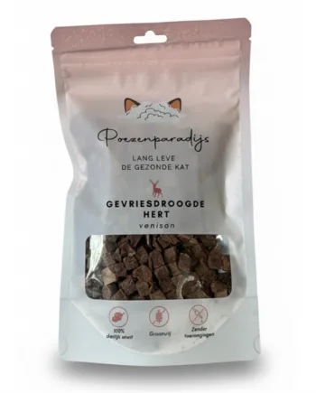 Cat Paradise 100  Frysetørret Hjort Til Katte Og Hunde