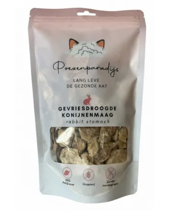 Cat Paradise 100  Frysetørret Kaninmave Til Katte Og Hunde