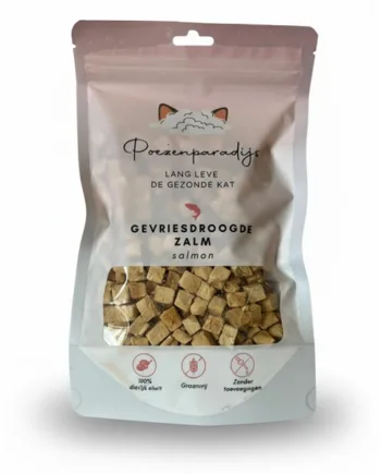 Cat Paradise 100  Frysetørret Laks Til Katte Og Hunde