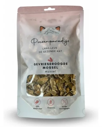 Cat Paradise 100  Frysetørret Musling Til Katte Og Hunde