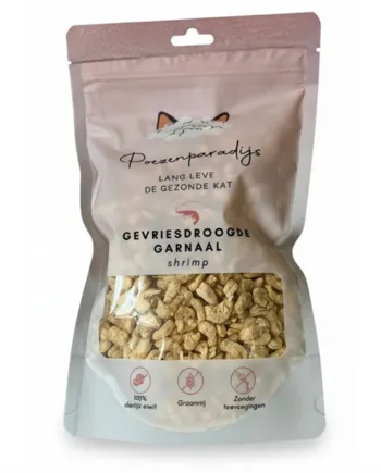 Cat Paradise 100  Frysetørret Rejer Til Katte Og Hunde