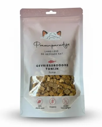 Cat Paradise 100  Frysetørret Tunfisk Til Katte Og Hunde
