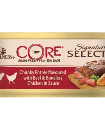 Core Shredded Boneless Beef Chicken Entree Dåsemad  24   79g