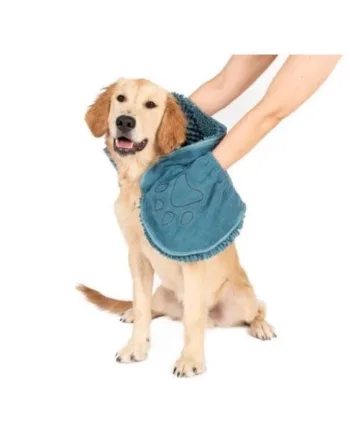 Dirty Dog Shammy Towel  38   80 Cm  Blå
