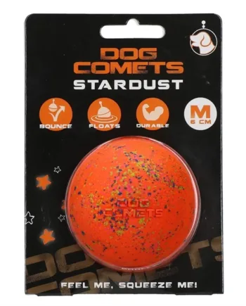 Dog Comets Ball Stardust Orange  Medium