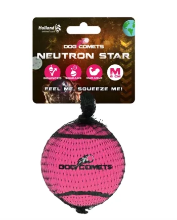 Dog Comets Tennisbold Pink  Medium