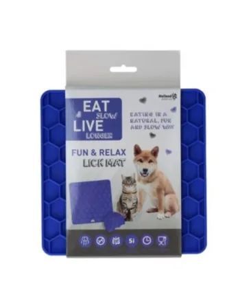 Eat Slow Lick Mat  Blå